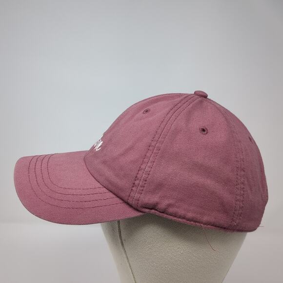 Wine Slideback Baseball Cap Red One Size Adjustable Embroidered State Of Mine - Picture 3 of 8